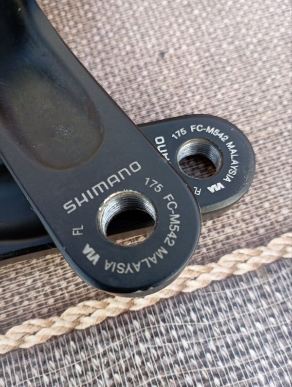 Шатуни Shimano Deore 44-32-22T Hollowtech II + Каретка Shimano Hollowtech II фото 4