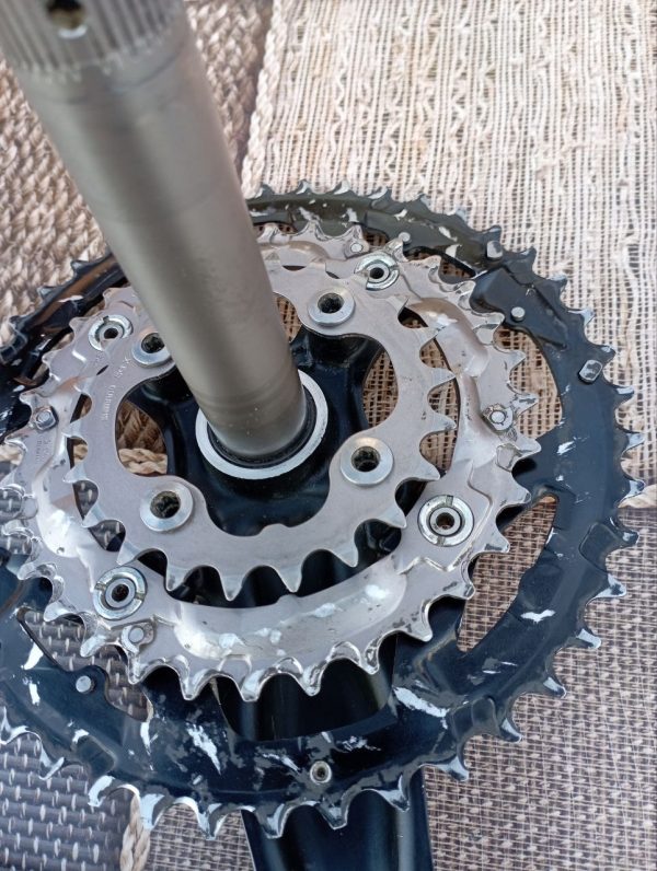 Шатуни Shimano Deore 44-32-22T Hollowtech II + Каретка Shimano Hollowtech II фото 3