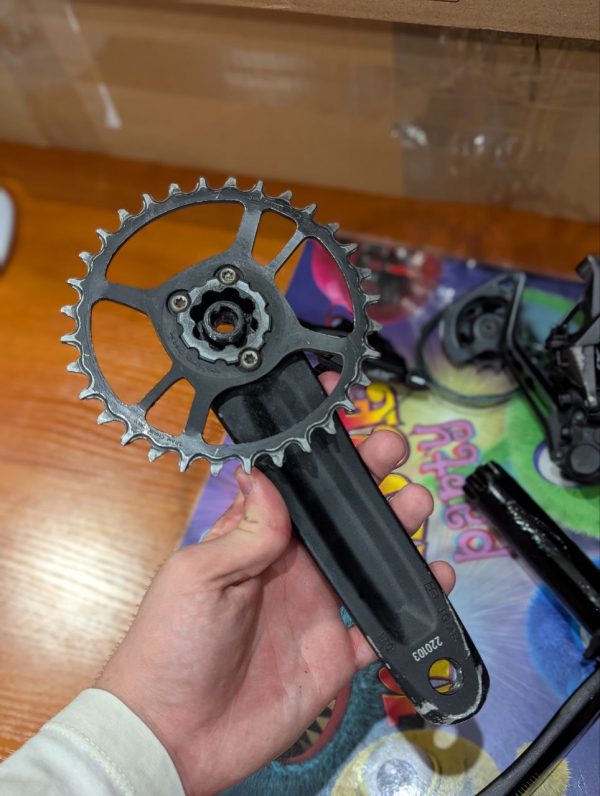 Шатуни Sram SX Eagle + перемикач Shimano + манетка + налокотники TLD фото 3