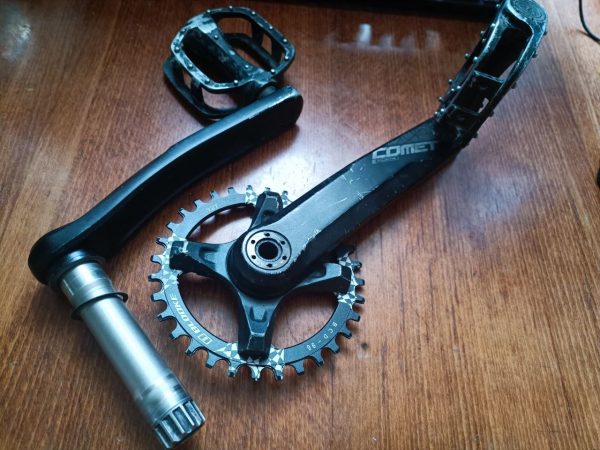 Руль Truvativ Boobar + вынос Evosid + шатуни FSA Comet + тормоза Shimano + вілсет WTB фото 7