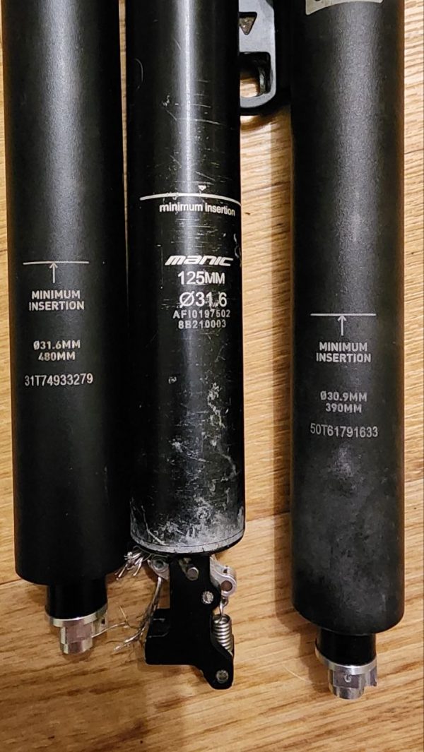 Дропер RockShox Reverb Stealth + X-Fusion Manic на запчастини фото 2