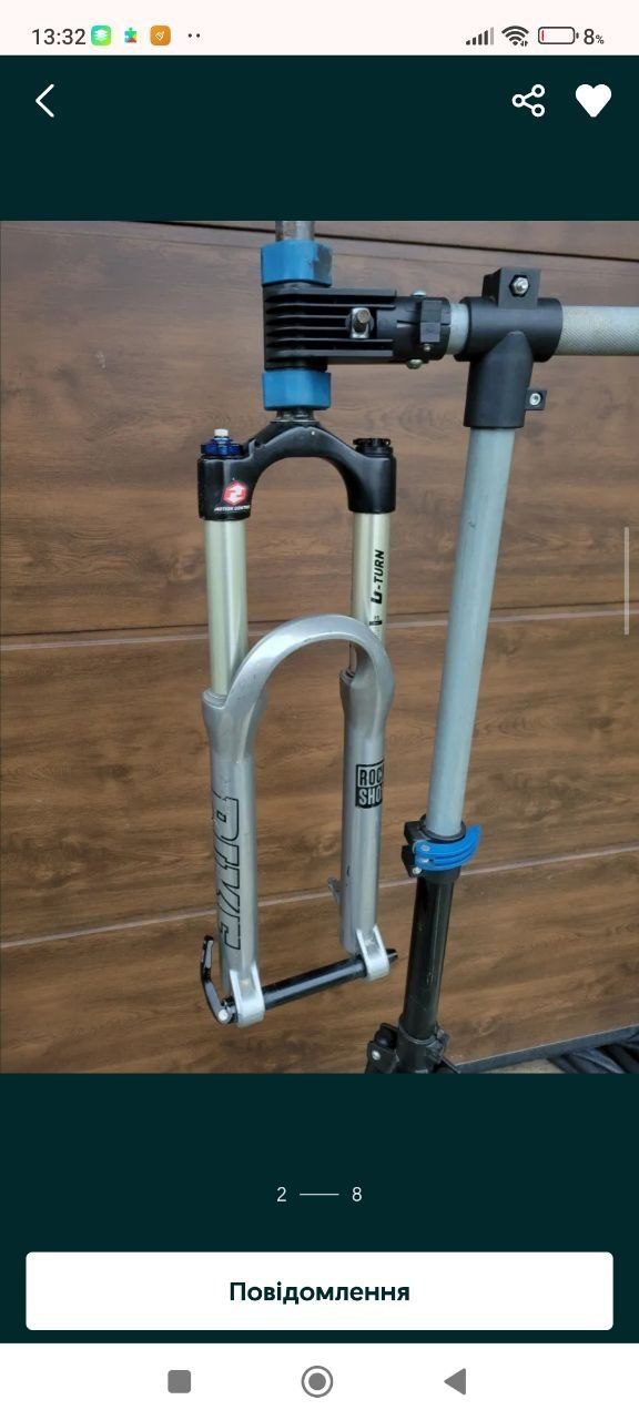 Вилка Pike зі штоком 1 1/8" та оссю 200/110