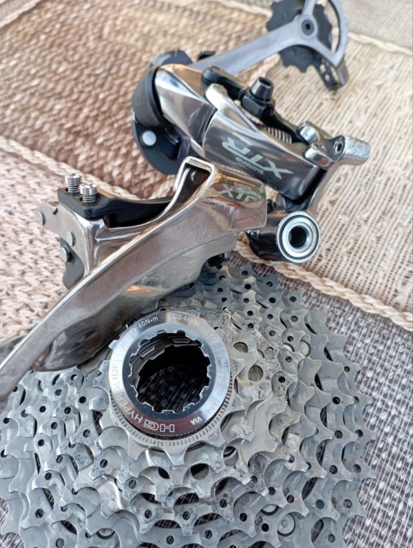 Комплект Shimano XTR 960 (передній перемикач + задній перемикач + касета) фото 1